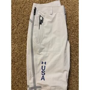 Under Armour Ski Snow Pants USA Storm Proof Winter Olympics Mens Size 34x32